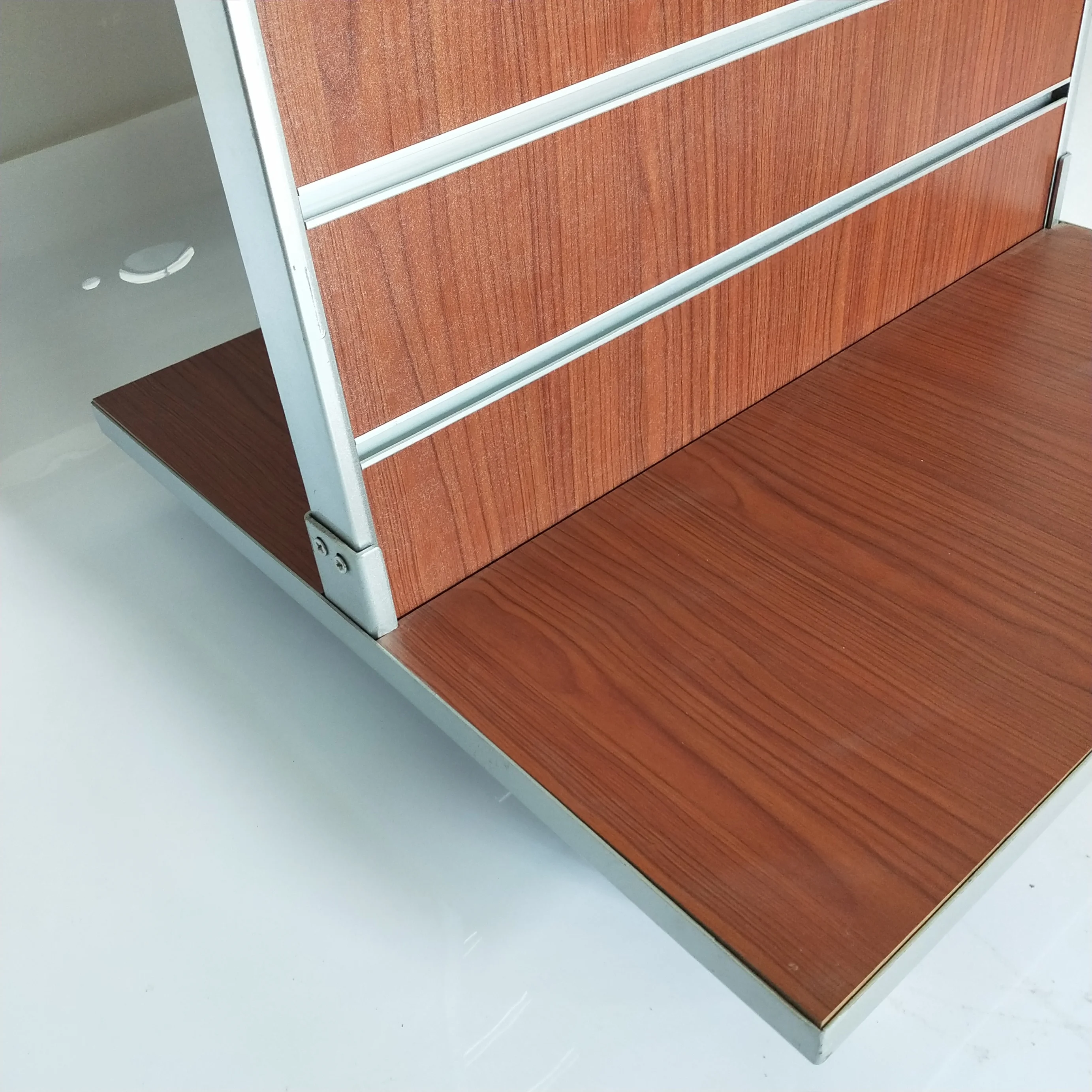 Shop t-shirt coat rack slat board wall metal hook panel accessory cheapest grooved panel slatwall display stand