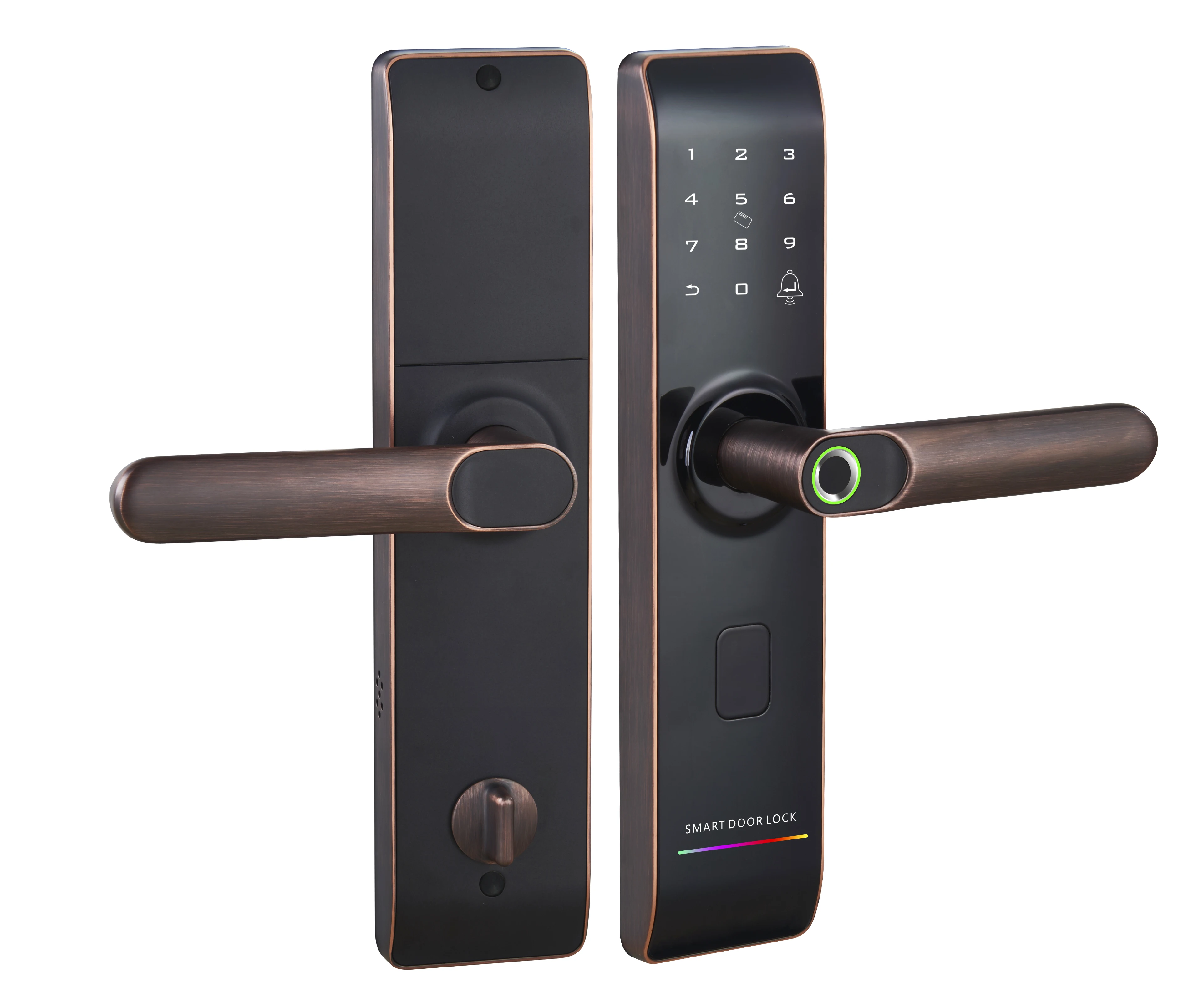 Glomarket Security Anti Theft Smart Door Lock Tuya WiFi Biometric Intelligent TTlock Electronic Fingerprint Smart Lock