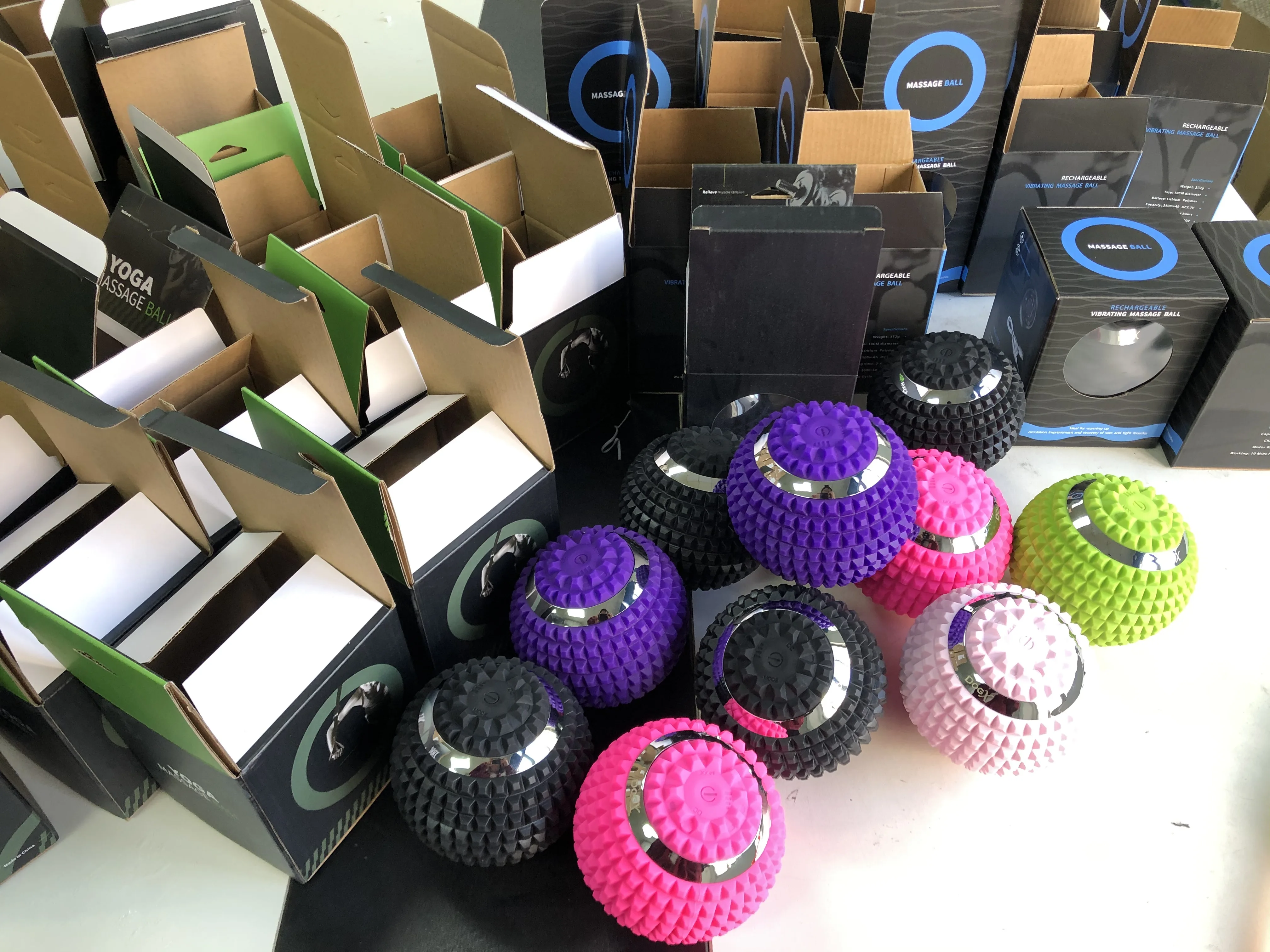 Custom lacrosse balls Vibrating Facial Massage Ball for Body Muscle Recovery