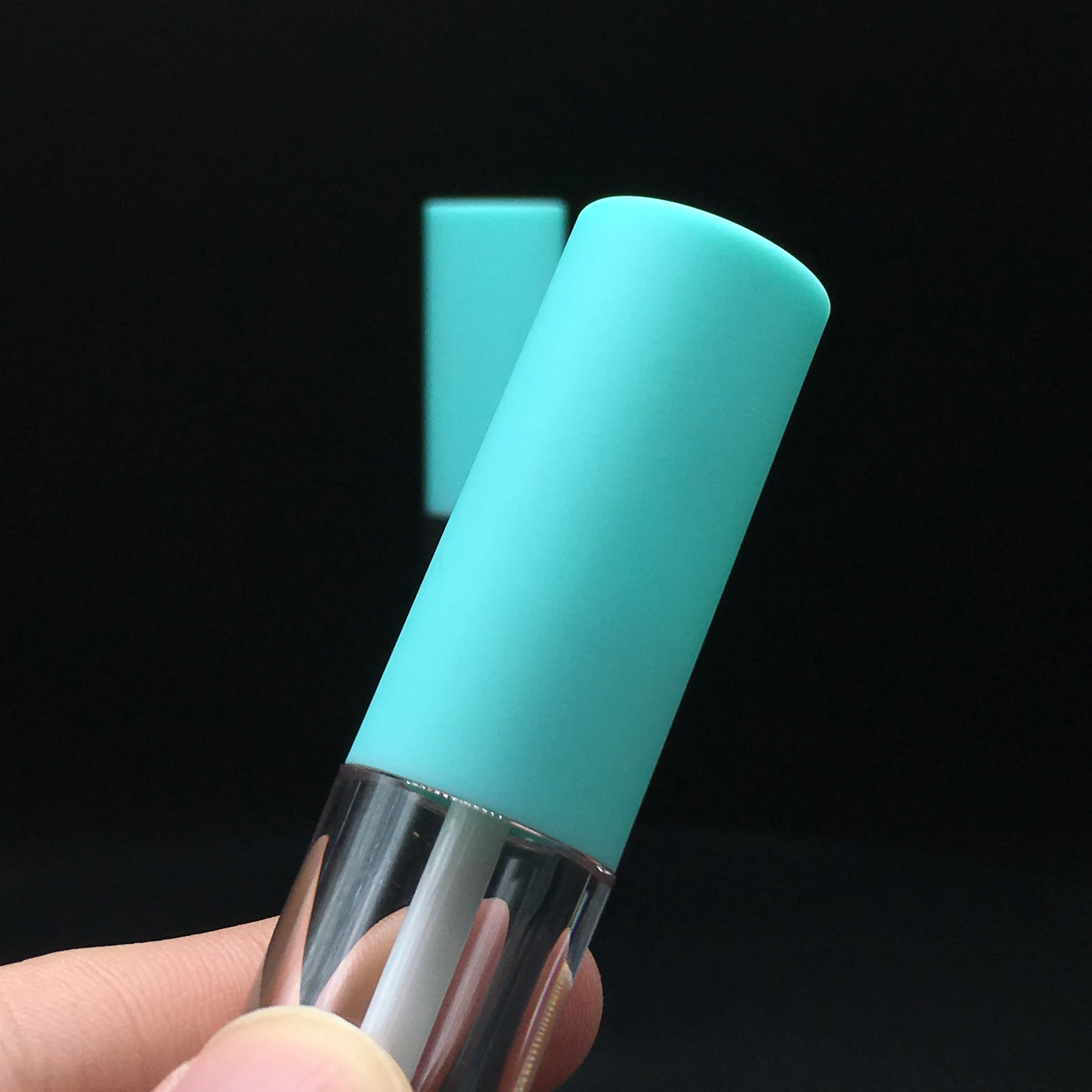 Round Empty Teal Lime Green Lip Gloss Tubes Green