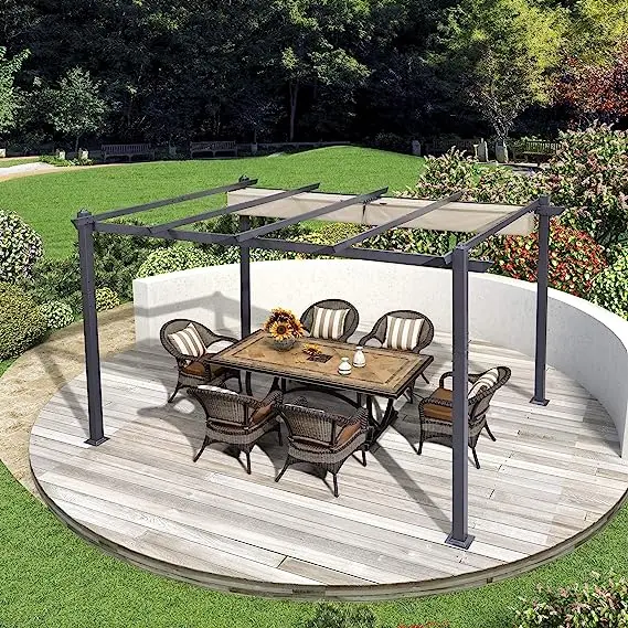 Manufactory 3X3 Motorised Metal Gazebo Waterproof Roof Bioclimatica Aluminium Louver Garden Pergola