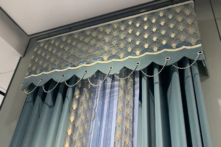 Sunny Textile Modern Luxury Window Curtains Chinese Style Velvet Curtains For Home Embroidery Blackout Curtain
