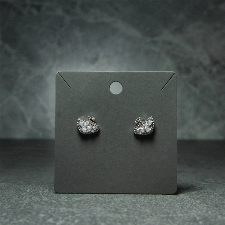 Eco Friendly Customized Packaging Paper Card  Hanging Jewelry Earring Necklace Display Cards Custom Logo Hang Tags