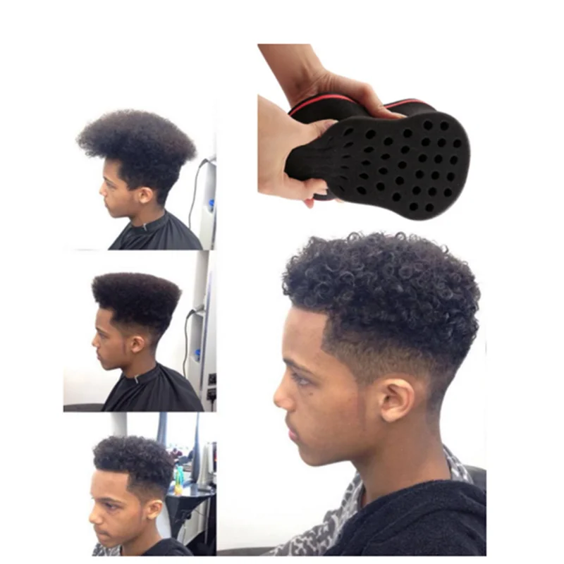 Hot sale Hair Curl  Twist Sponge 8 shape With Holes Sponge Curly Hair Twist Sponge Foam For Black Men