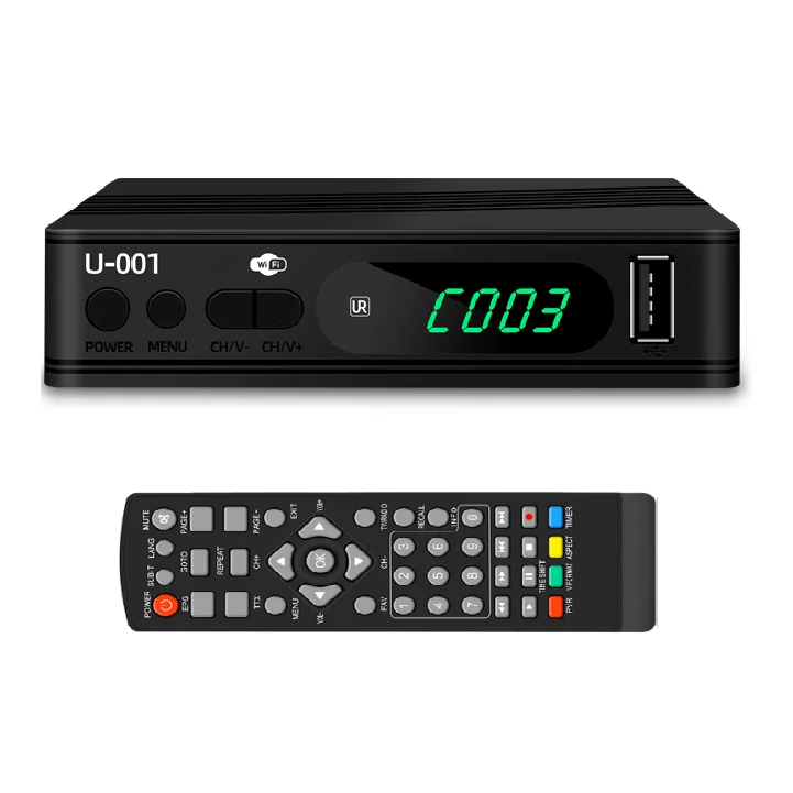 NO 1 Mini H264 DVB T2 C Free to air TV Receiver Digital tdt Set Top Box