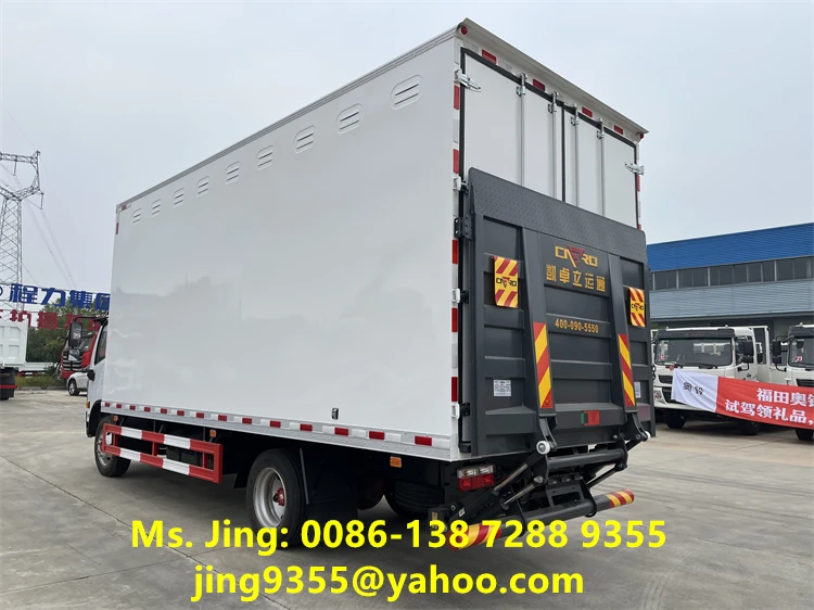 DONGFENG CAPTAIN 4x2 140HP 6 Meters Light Truck Van Truck 6-8 Ton With Tail lift