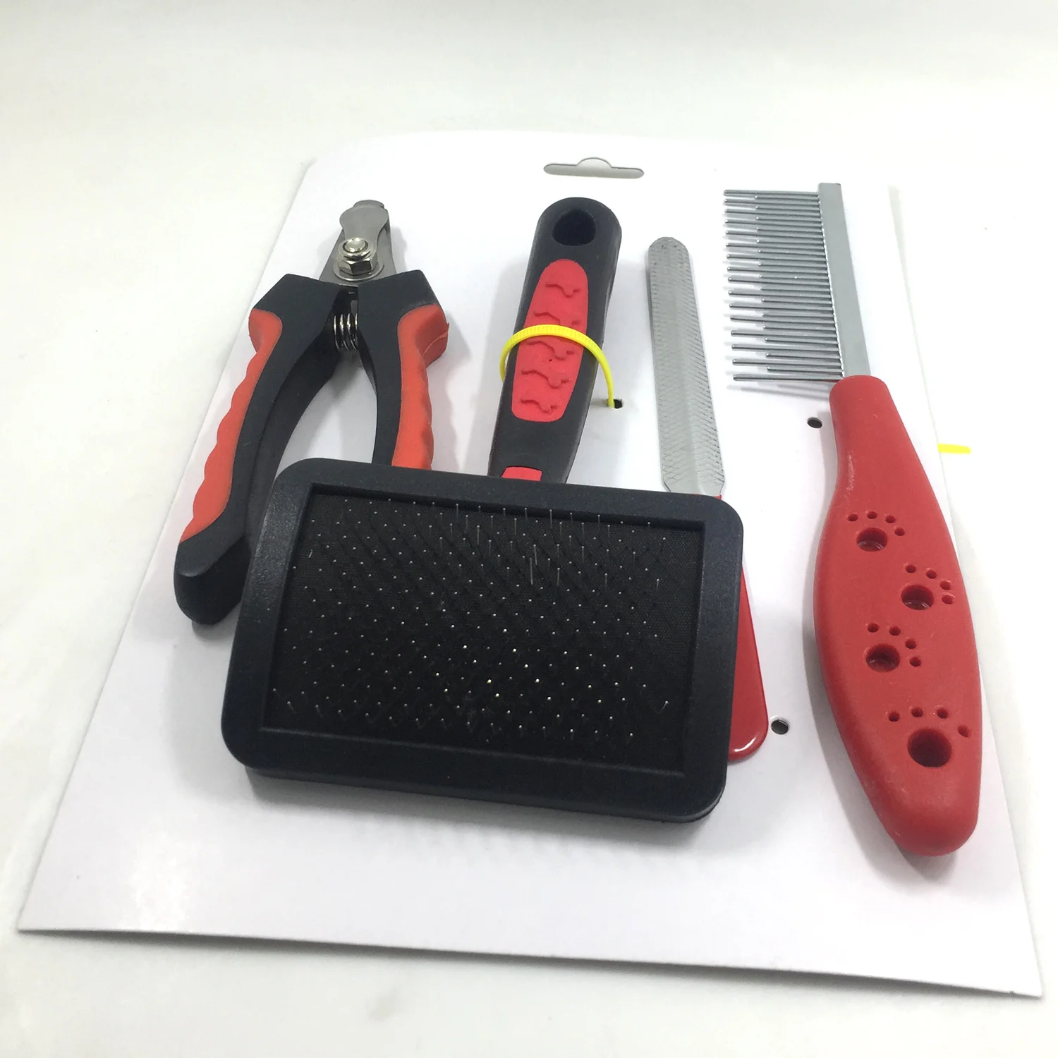 4 Pieces Pet Grooming Tools Set with Box Bundled Cleaner Dog for Medium Dogs Cats