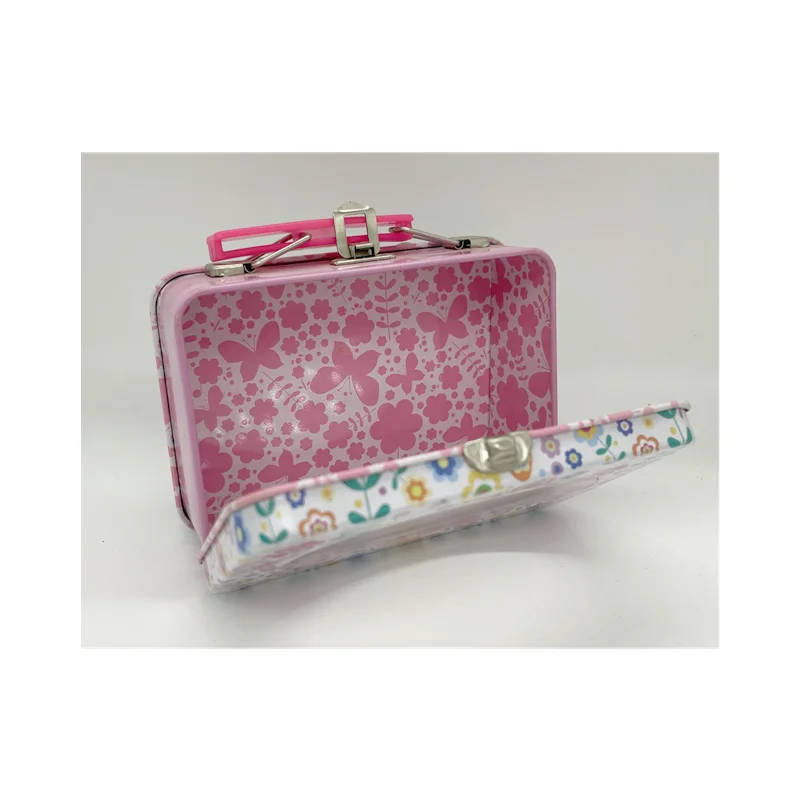 Custom printed design kids mini metal tin lunch box