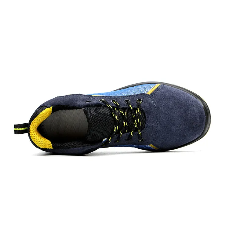 Wear-Resistant Cowhide Uppers Oem Working Industrial Safety Shoes
