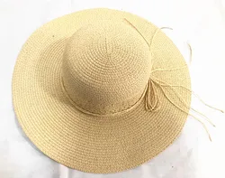 Floppy Straw Hat Large Brim Sun Hat Women Summer Beach Cap Big Foldable Fedora Hats For women Girls