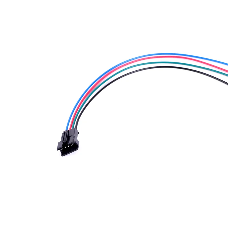 Custom low loss MT60 26AWG 3-pin drone cable with silicone twisted wire harness from both ends to triangular pillar connector
