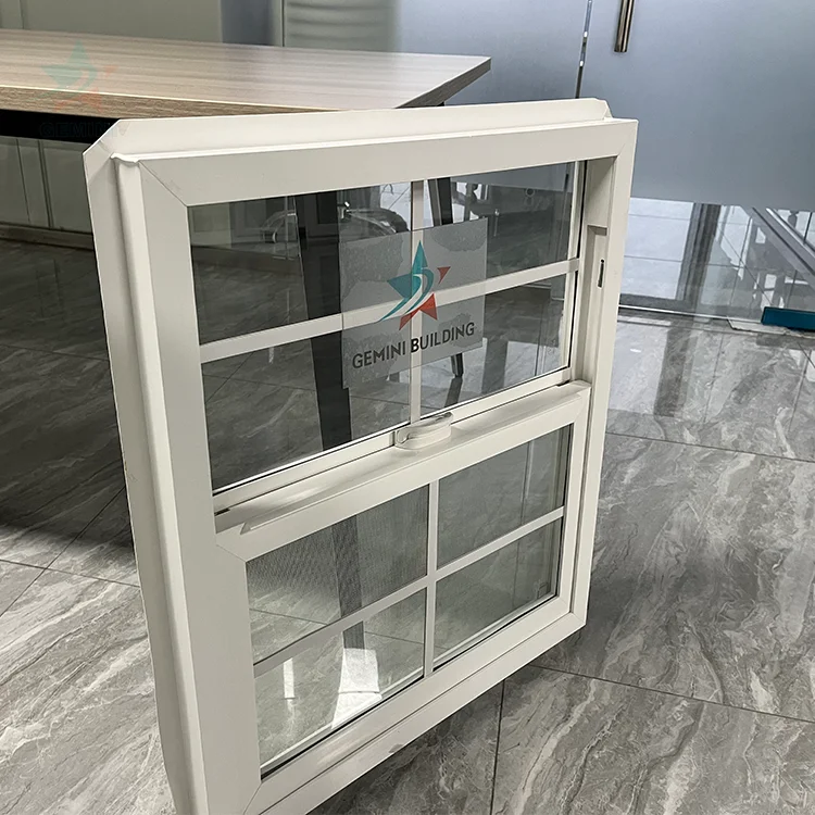 Customized Factory Price UPVC Window Single Hung Windows Cheap House Window For Sale
