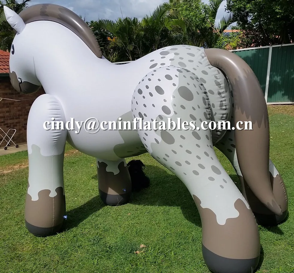 puffy paws inflatable draft horse decoration play inflatable animal toys for sale