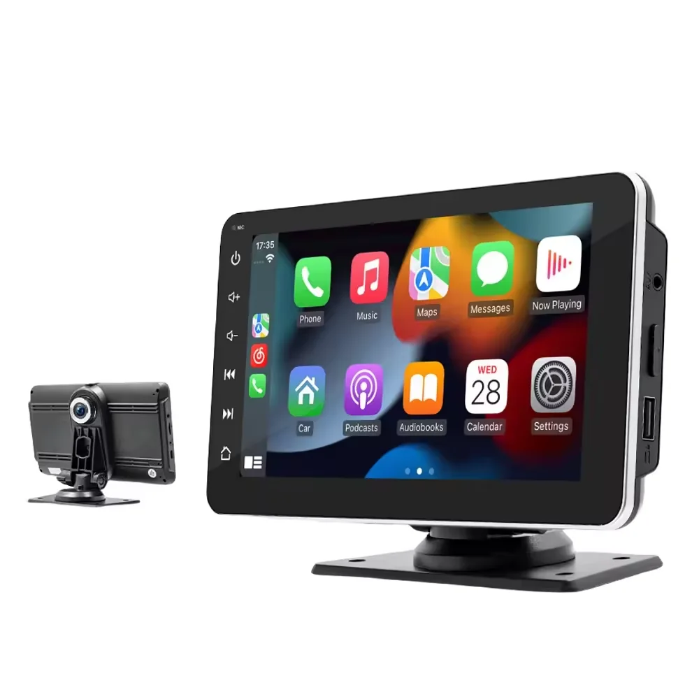 7 Inch Car Radio Automotive Multimedia MP5 With Car Dvr 2Din Stereo Receiver Android Auto Wireless Apple Carplay