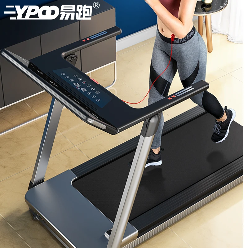 YPOO newest fitness equipment treadmill motorized treadmill foldable cheap electric mini under desk treadmill with YPOOFIT APP