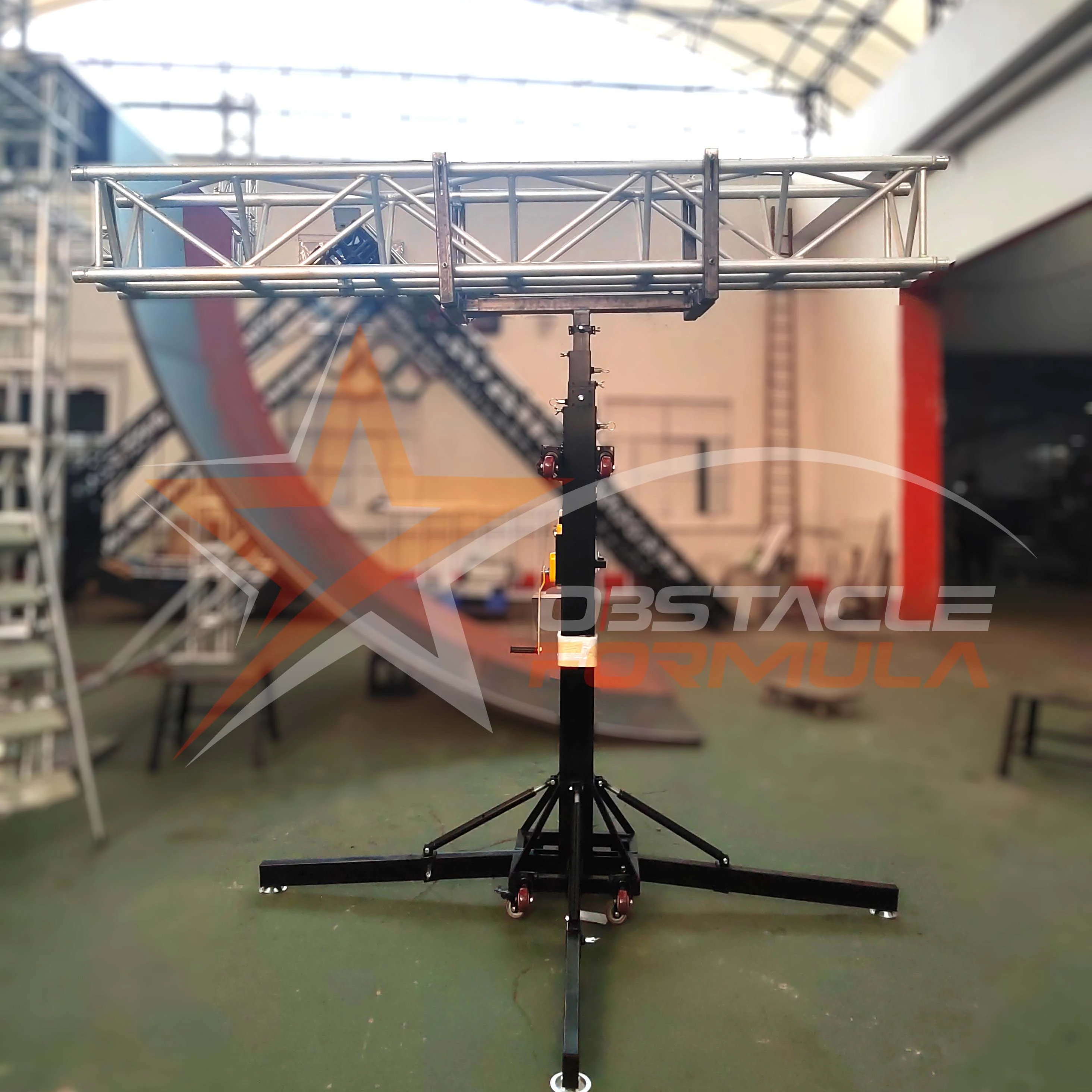 Cheap Line Array Speaker Lifting Lift Stand  Heavy Duty Black Crank To Hanging Truss