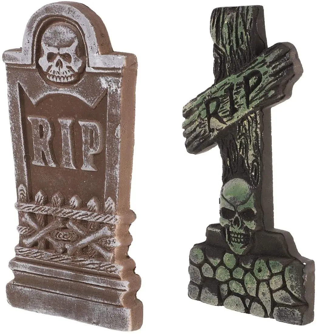 Factory direct sale halloween RIP Graveyard foam tombstone halloween party supplies decorations