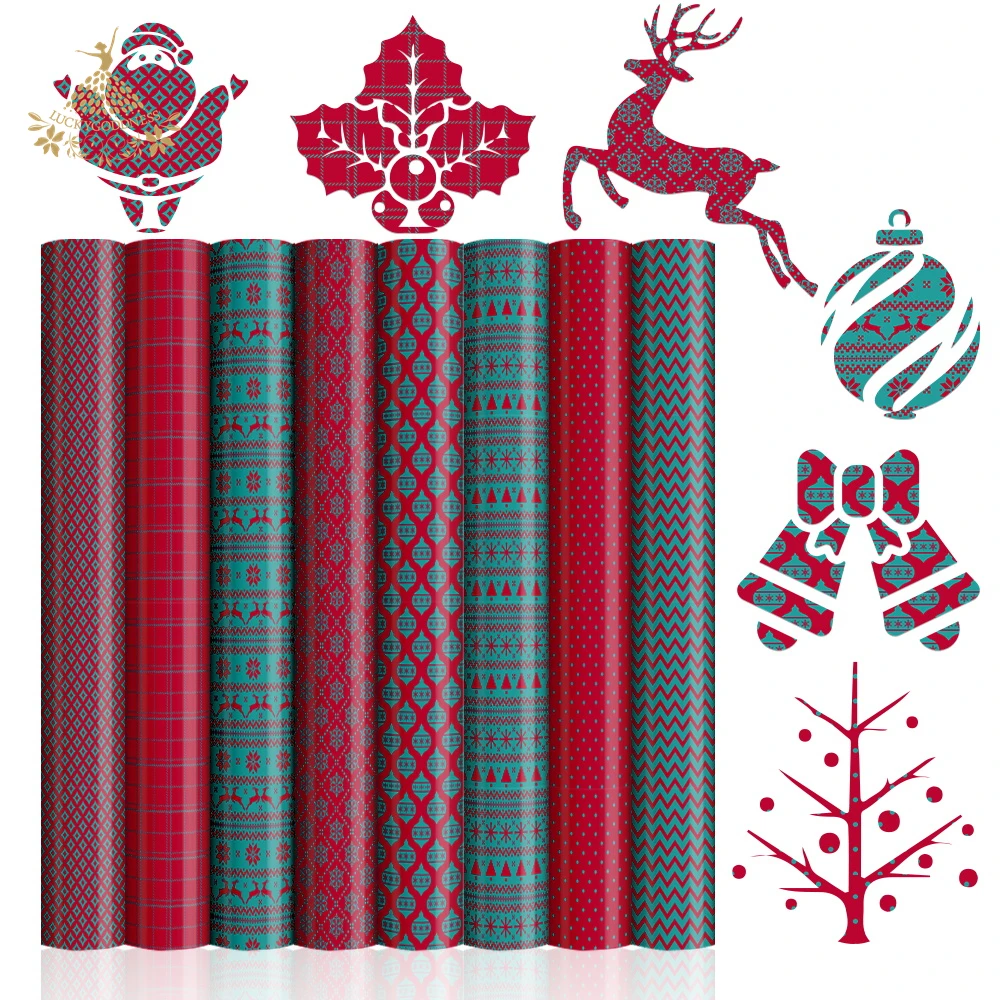 Hot sale Anti sublimation Christmas red htv adhesive printable print on easy sublimation fabric heat transfer vinyl