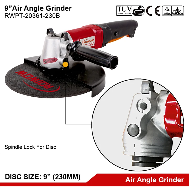 9-дюймовая угловая пневматическая шлифовальная машина 230
