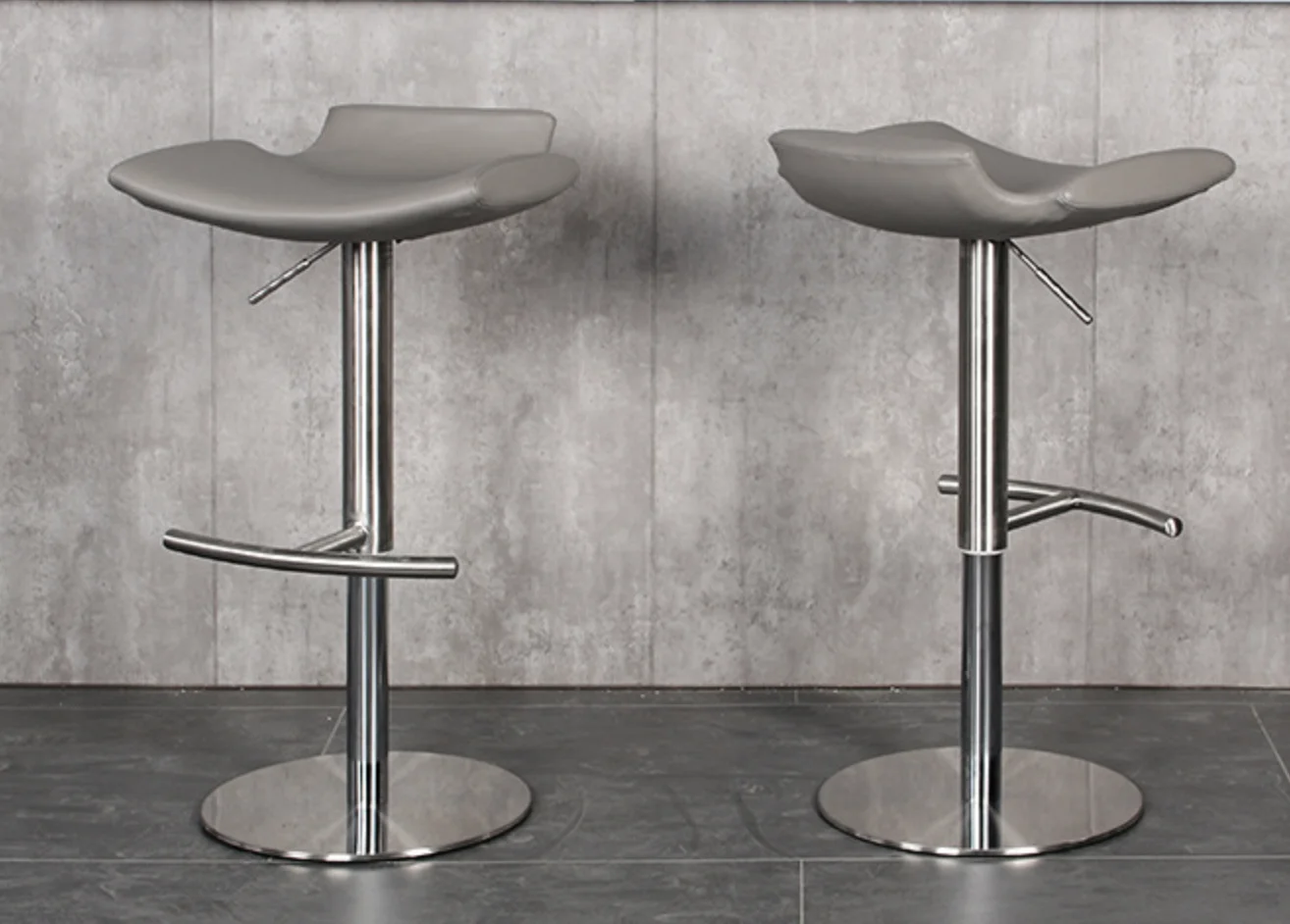 micro fiber leather gas lift bar stool rotate furniture high bar counter stools modern swivel adjustable armless barstools