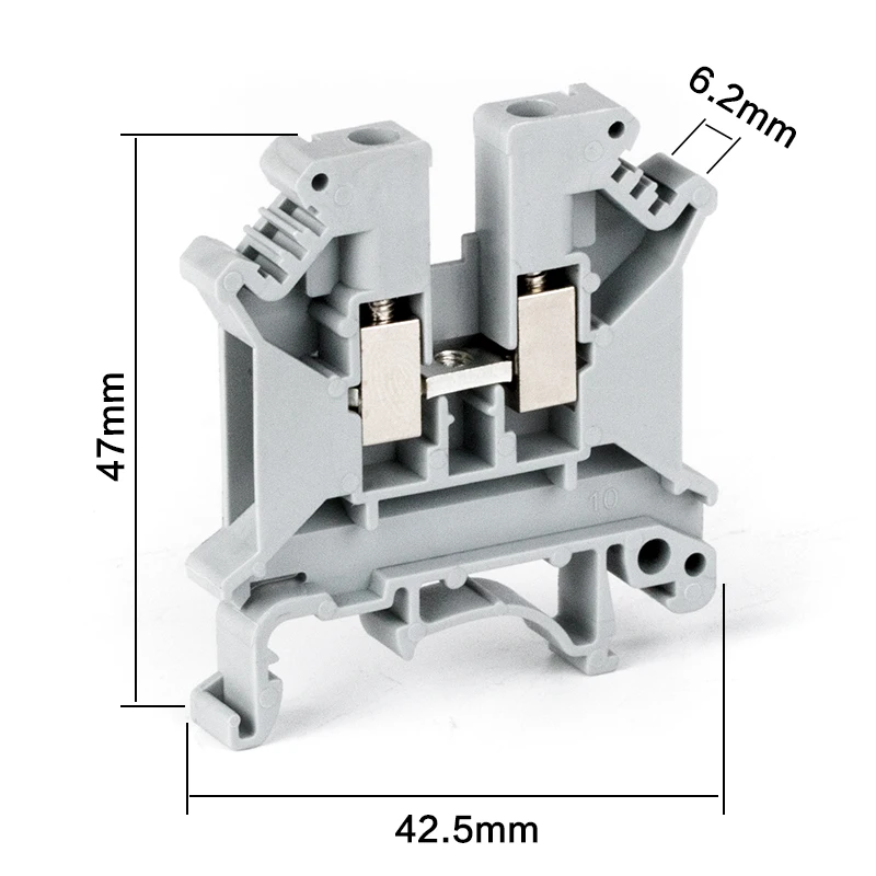 0.2-4mm2 DIN Rail Screw Terminal Block JUK5N