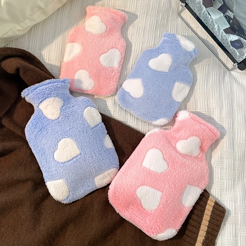 6.91oz/33.81oz Hand Warmer Soft PVC Lined Hot Water Bottle for Neck, Back, Shoulders, Legs & Menstrual Relief