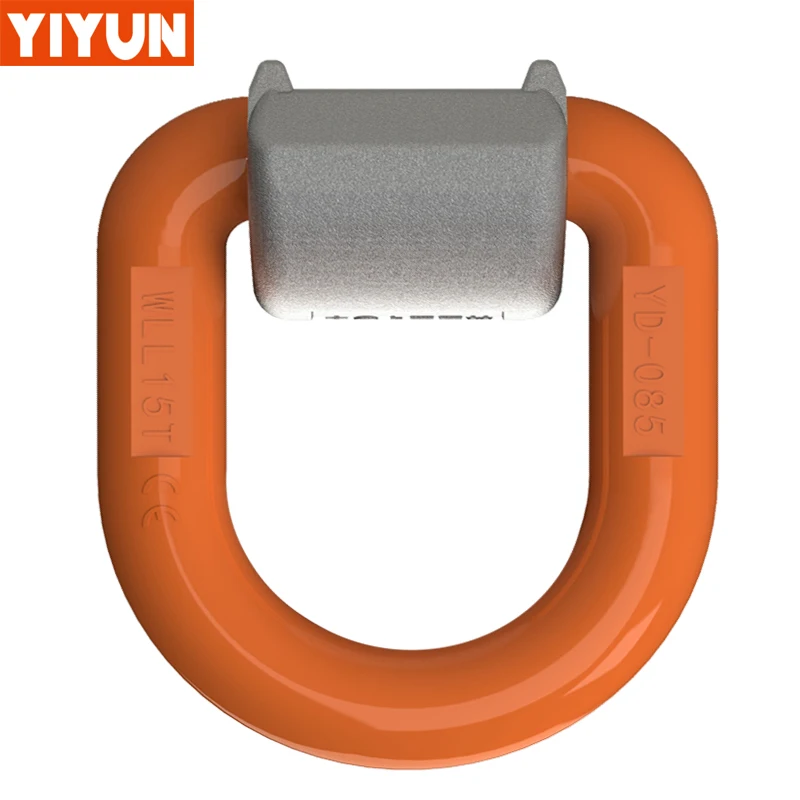 Industrial heavy loads lifting D ring /Grade 80 Spring Loaded Lashing Ring