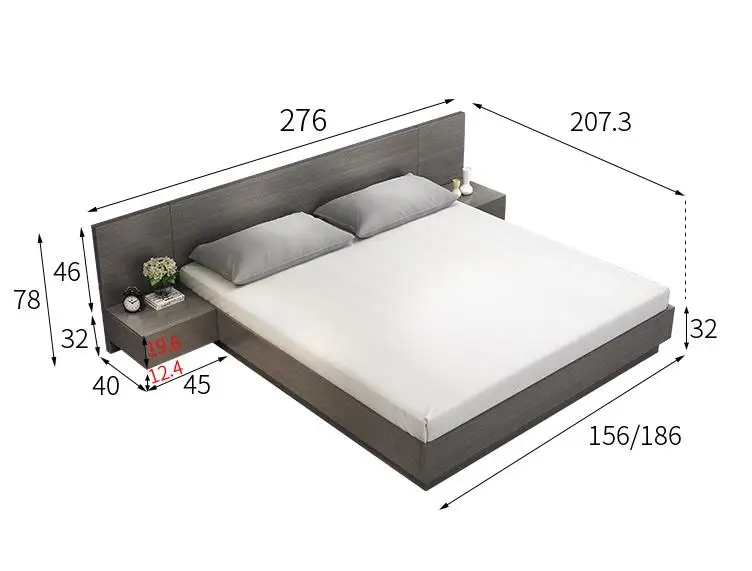 
Hot sale best quality furniture multifunctional wall bed 