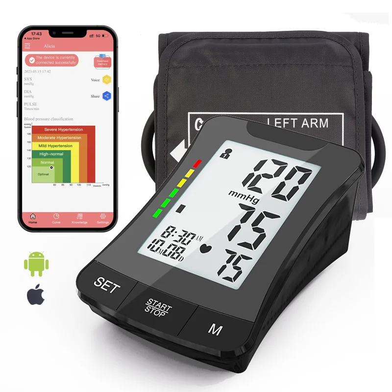 ESH Blood Pressure Monitor Arm Electronic Tensiometro for Home Use