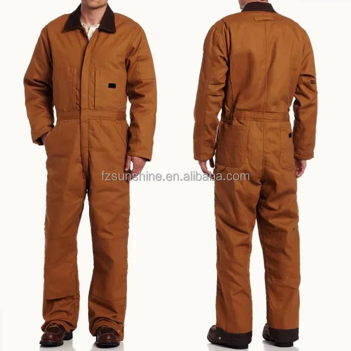 hi vis workwear flame retardant overalls for men workwear Insulated coverall with reflective tape working oil and gas workwear