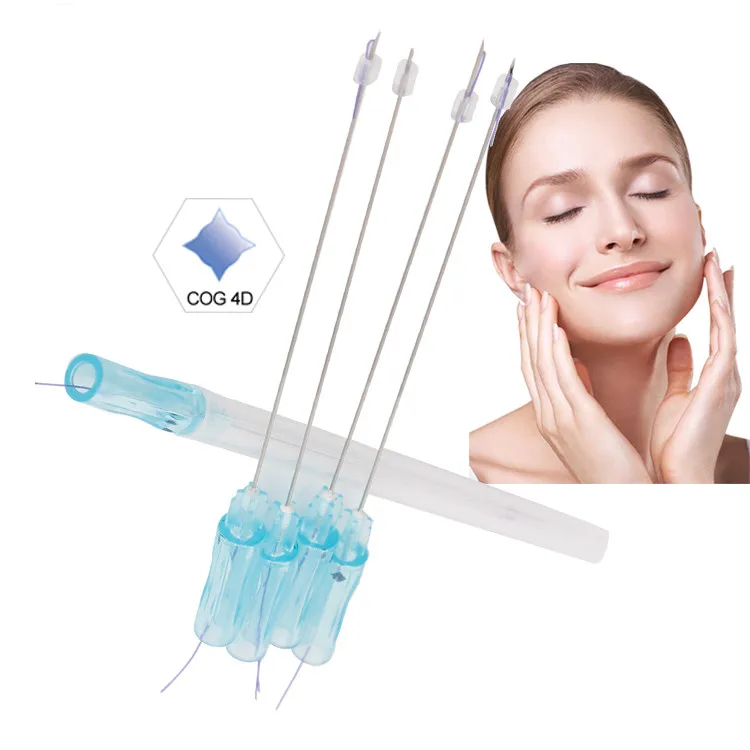 Китайская фабрика, одноразовые хирургические швы, лифтинг лица, нить для подбородка pdo cog 4d 18 г 21 г