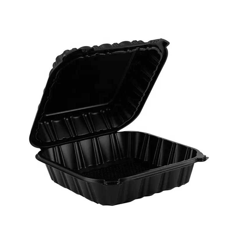 Custom blister transparent PP plastic food divider tray packaging box vacuum forming insert disposable frozen dumpling trays