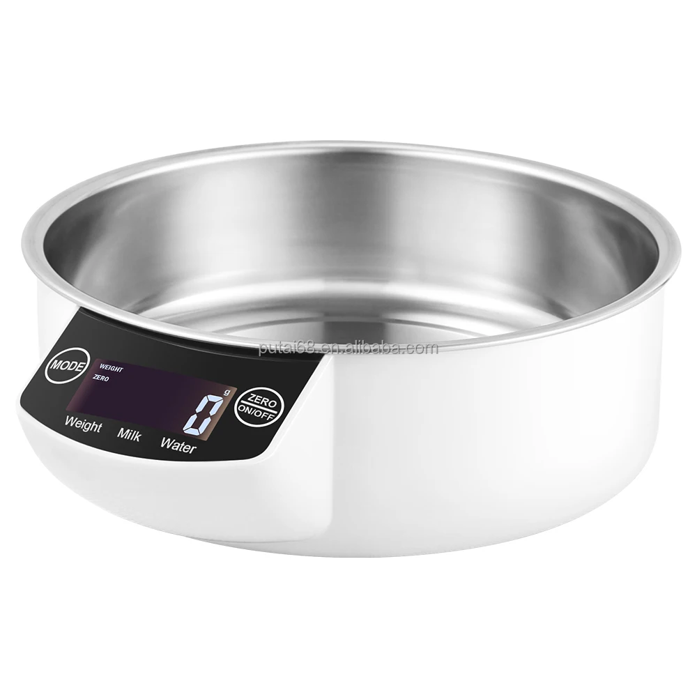 Factory Wholesale 5KG Stainless Steel Electronic Weight Scale Household Bowl Kitchen and Food Balance Scale