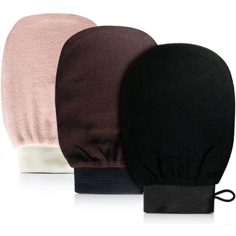 Hot Selling Tan Removal Mitt Trendy Mitts Turkish Bath Exfoliating Mitt