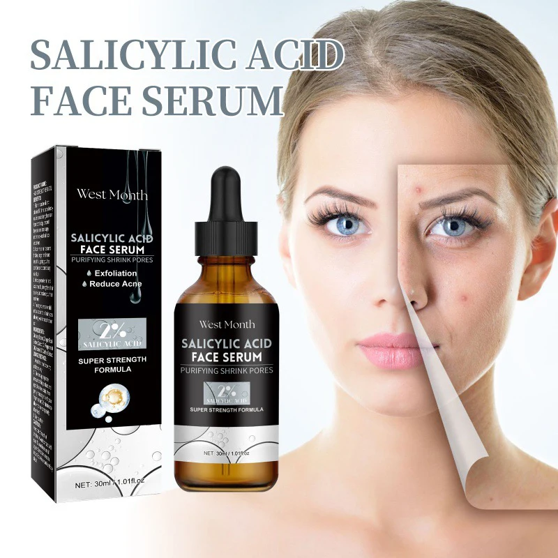 Wholesale 2% Salicylic Acid Exfoliating Repair Serum Anti-Acne Treatment Skin Care Private Label Face Serum For Dry Oily SKin