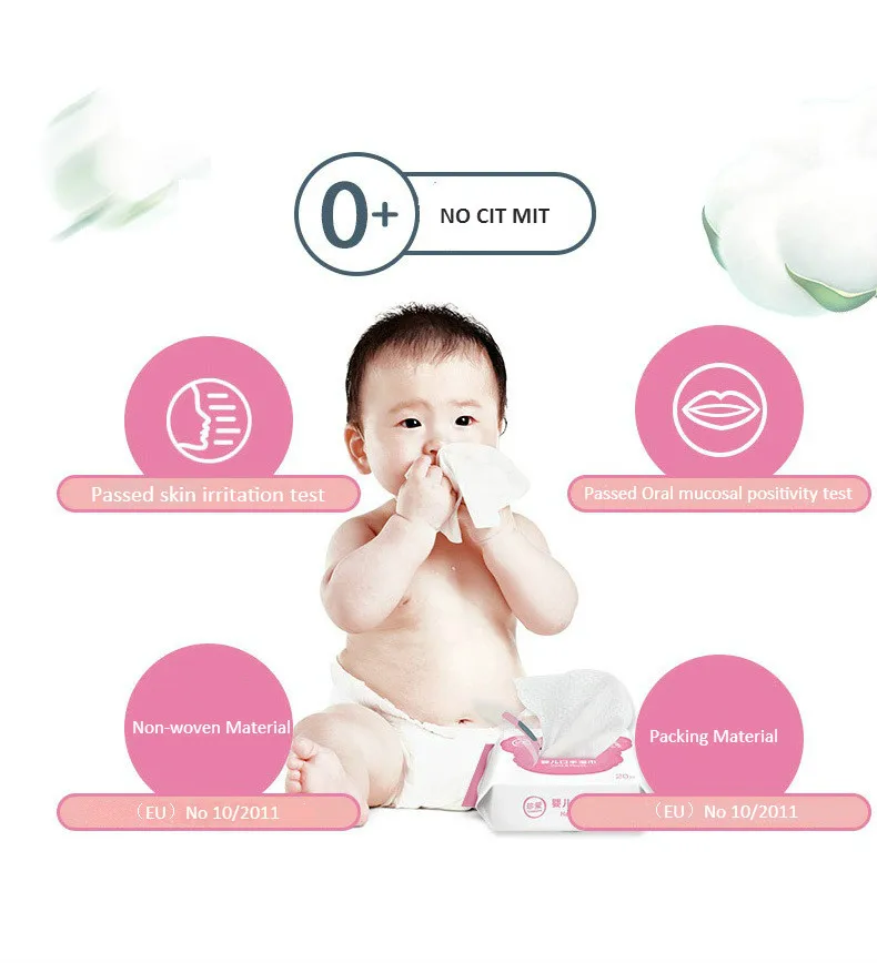 BB51 бутылка с водой младенца салфетки без спирта 20 шт. рук малыша уход за кожей лица влажные салфетки