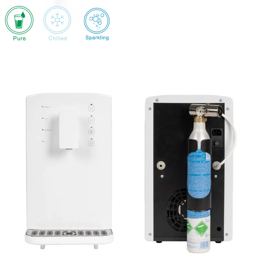 Counter Sparkling Water Chiller Machine Ice Drinking Water Maker counter top water cooler dispenser