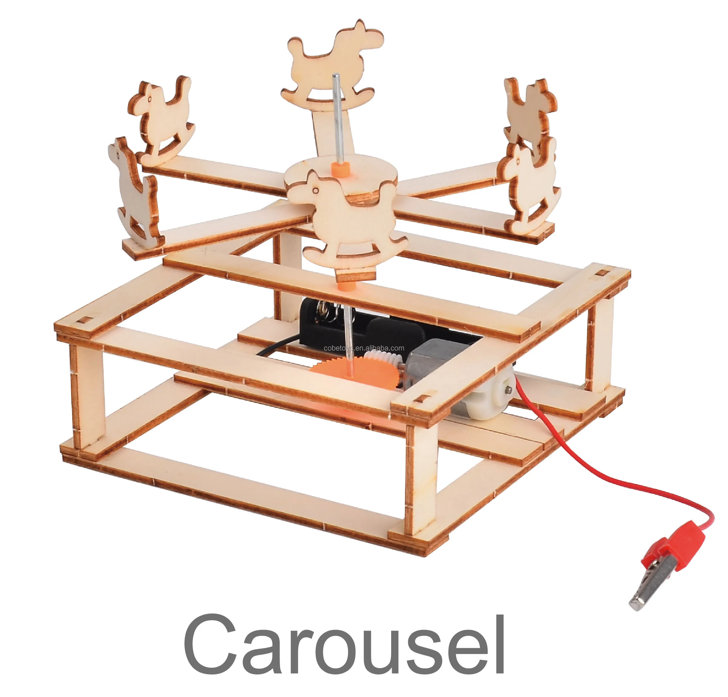 Wooden Creative DIY Aircraft Model Kit Wood Kids Physical Science Experiments Toy Set Assembled Car Educational Toys