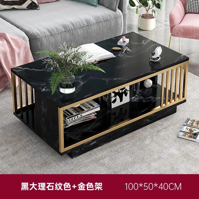Coffee table modern creative table home living room bedroom simple double coffee table