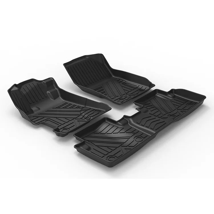 Custom Two-Layer New Design Car Floor Mats Set Luxury TPE Civic Universal 7-Piece Carpet