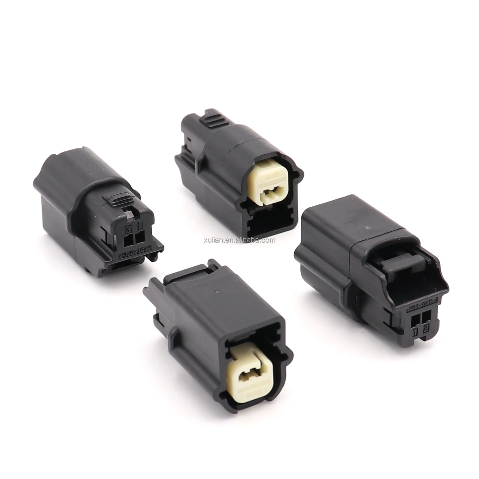 2 way  auto connector MX64 FEM 1X2 GETMETAL WOCPA BLK POLB/2 wire harness  34975-2500