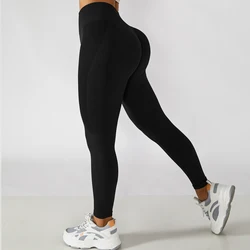 Custom logo oem Full Length High Support Waist No Front Seam Athletic Running Cycling Yoga Soft High Waisted Leggings for Women