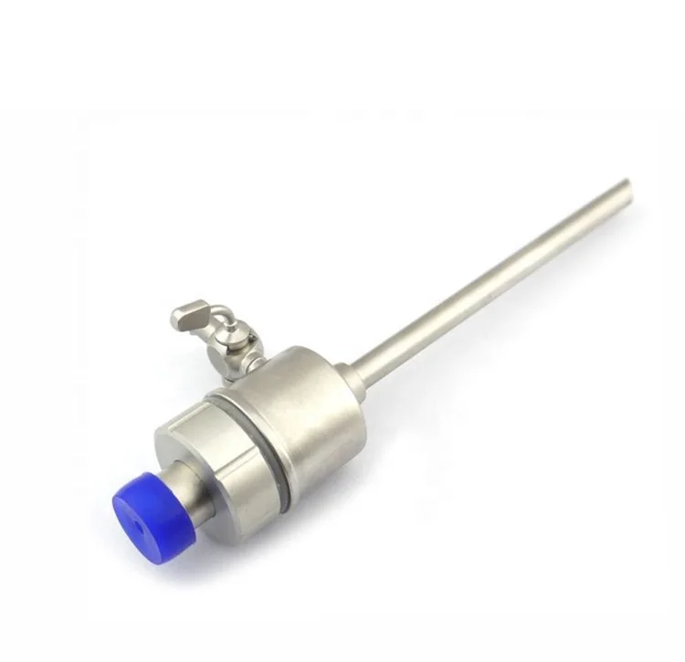 China High Quality Surgical Medical Laparoscopic Endoscope Megnetic, Light Weight Trocar pyramidal 5.5*100MM
