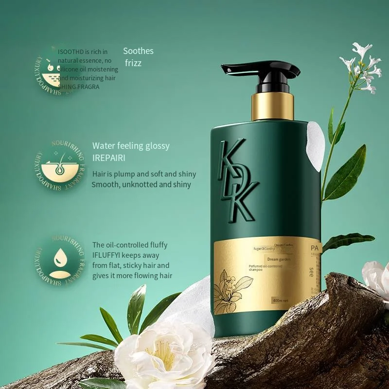 Private Label Hair Care Damage Repair Fluffy Oil Control Anti-Dandruff Shampoo For Everyday Home Use 400ml