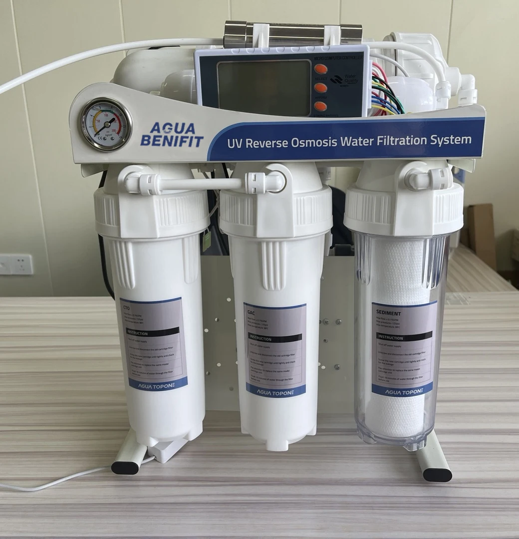 AGUA BENIFIT Drink RO Water System Water Filter with Ultraviolet Sterilizer UV Lamp