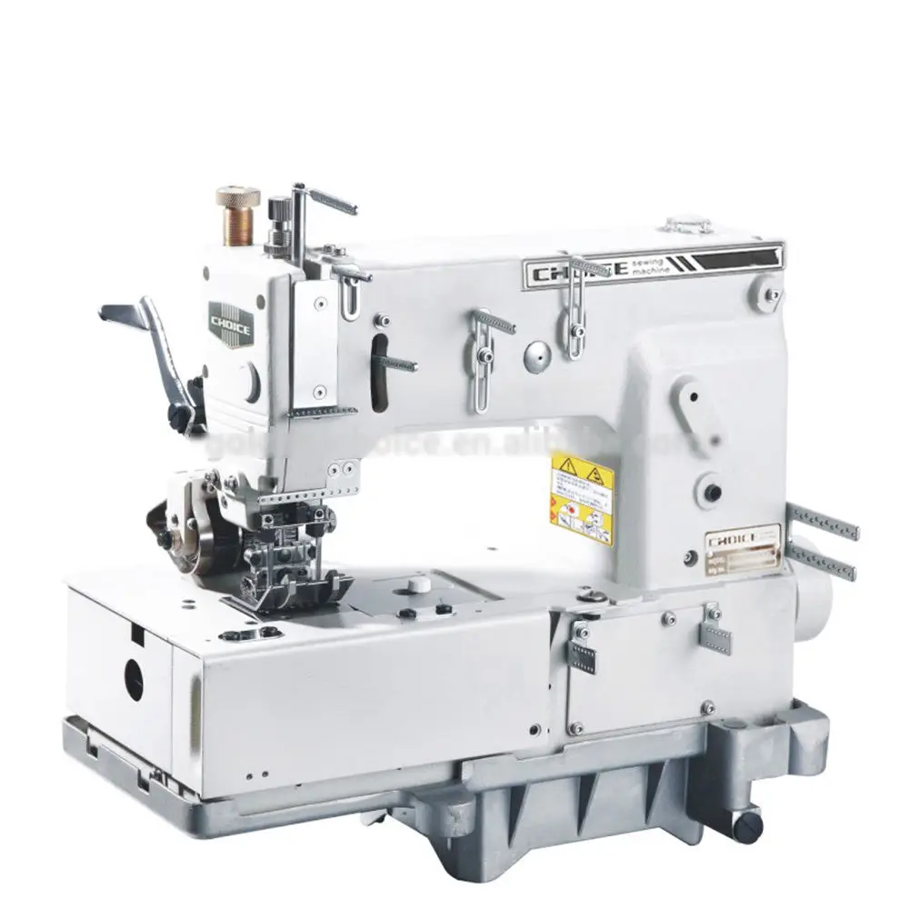 Gc1503ptf 3-Needle Waist Banding Attaching Machine with Tractor Presser Foot