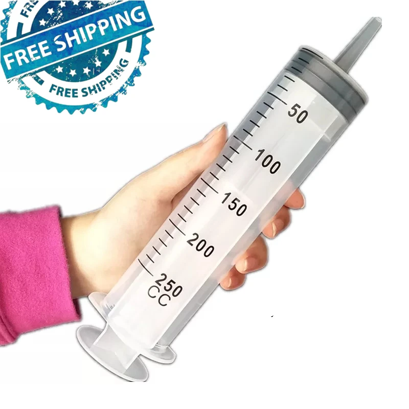 
250ml syringe large capacity plastic feeding gel enema syringe 