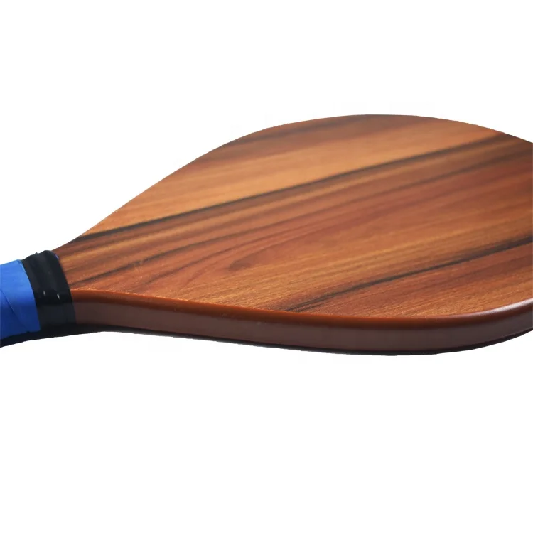 Includes 2 Paddles and 2 Balls Blue Grip Frescobol Wood Beach Racket Set