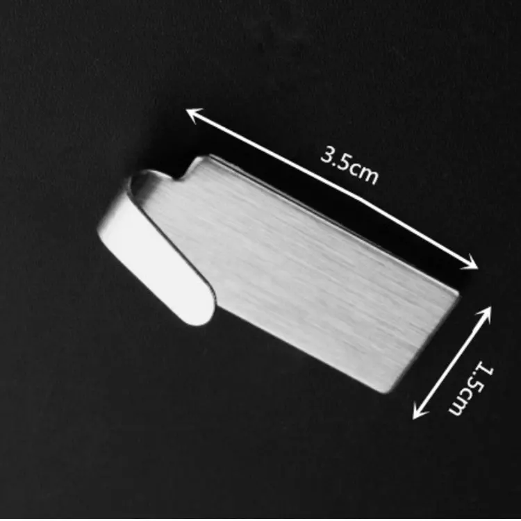 6pcs Self Adhesive Wall Sticky Hooks Strong Stainless steel Door Hook Holder