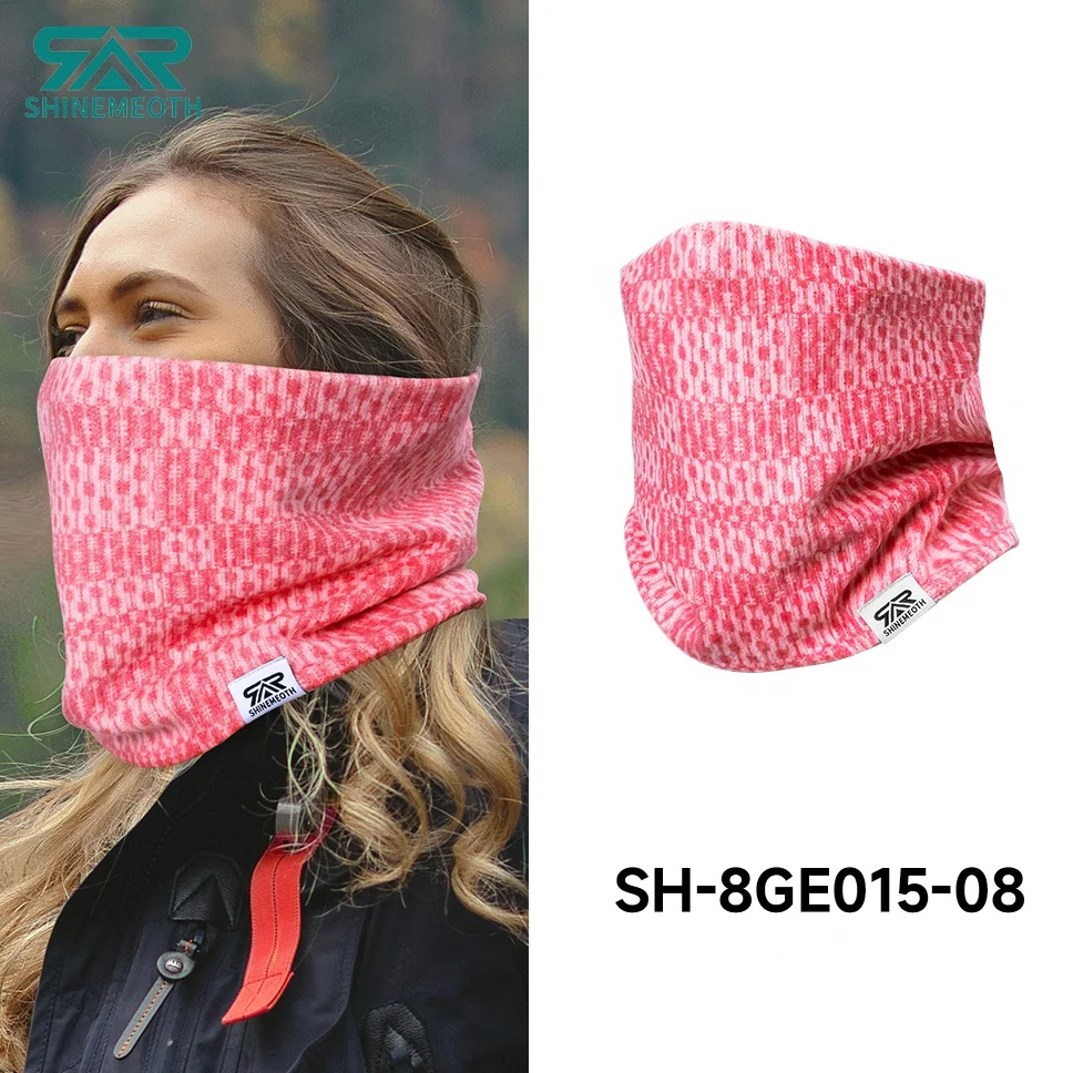 Qinglonglin Thermal Knitted Neck Warmer Fashion Bandana Scarf Winter Bandana Hijab Unisex